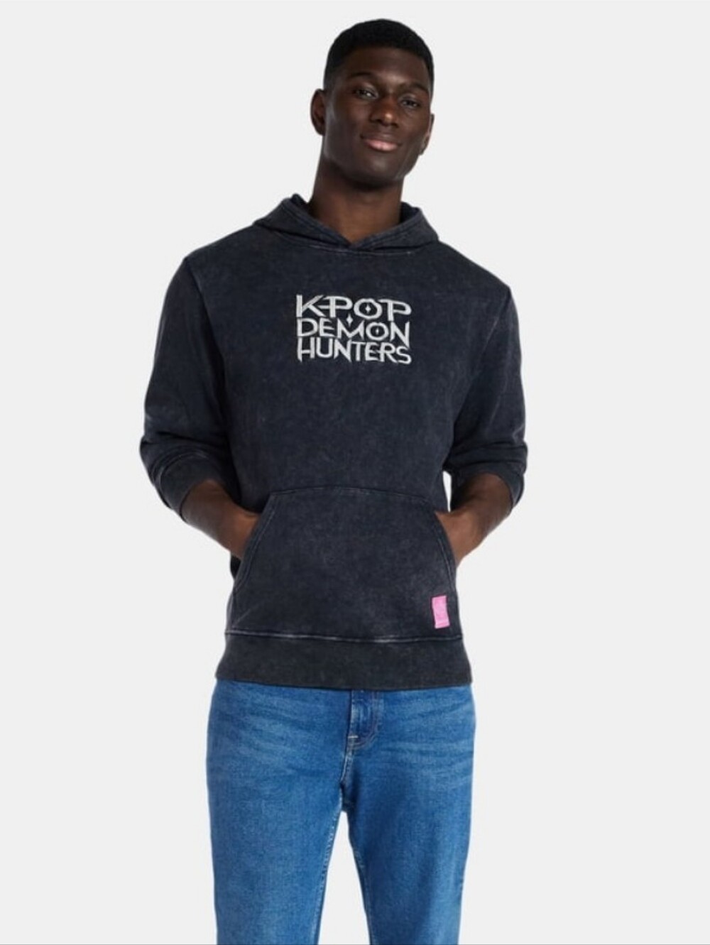 KPOP Demon Hunters Black Hoodie - Men's Pullover Sweatshirt - Picture 5 of 5